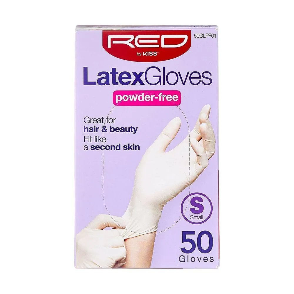 RED BY KISS | Latex Gloves Powder-Free 50 ct