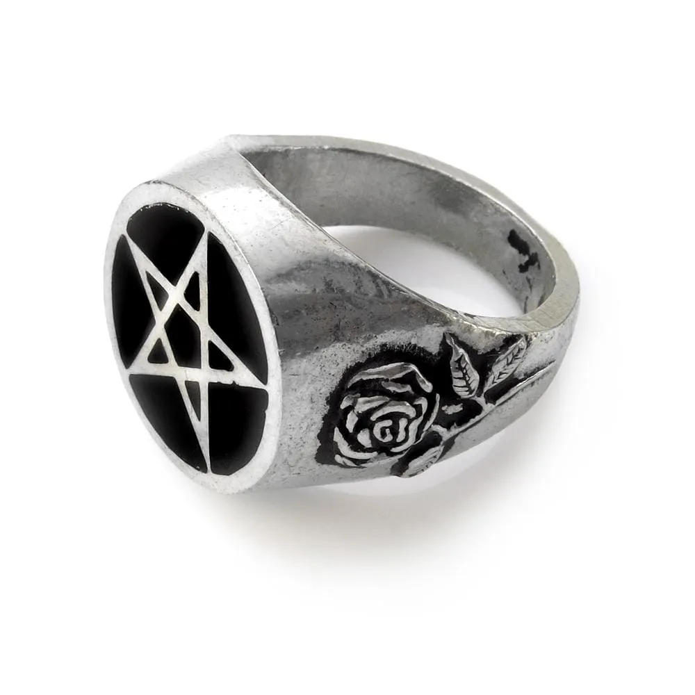 Roseus Pentagram Ring