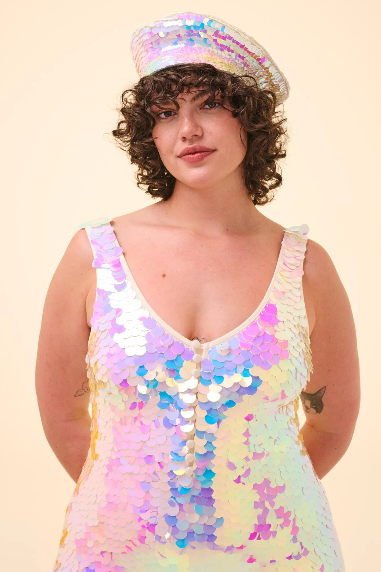 SEA CIRCUS SEQUIN PLAYSUIT - OPAL