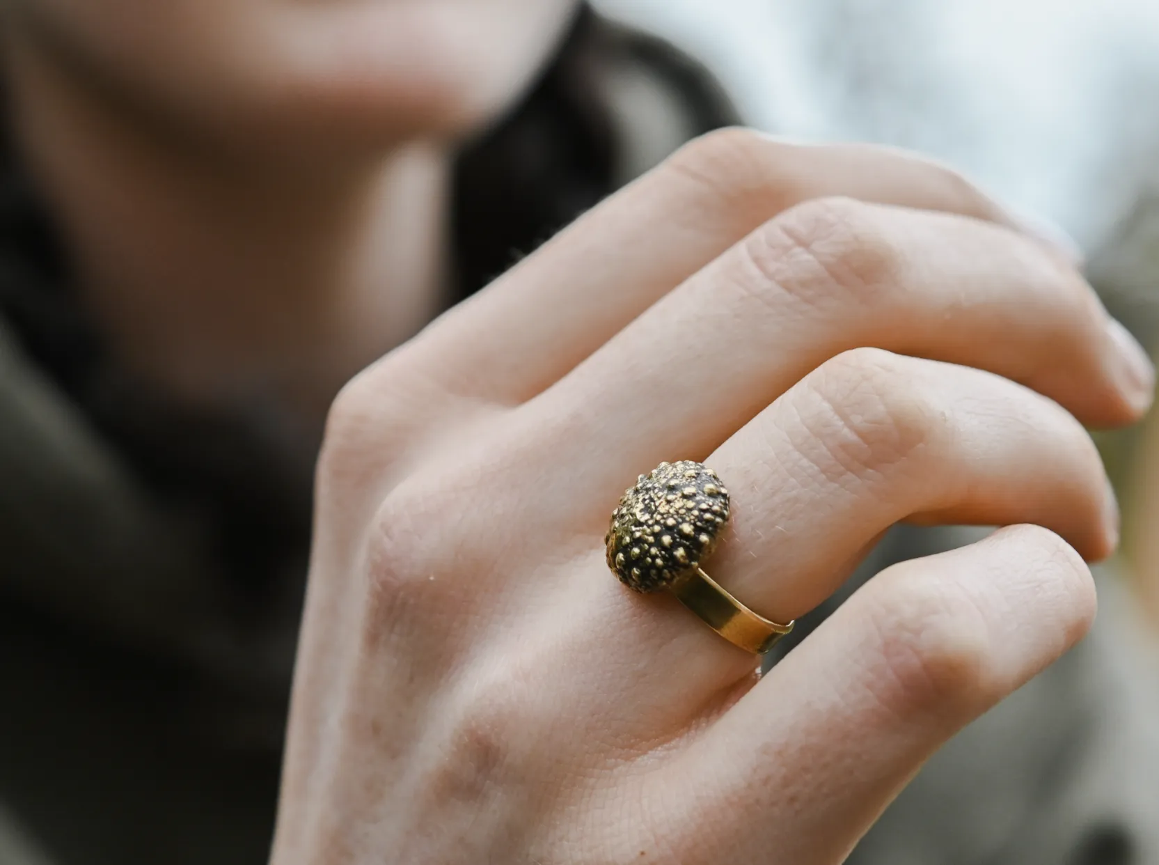 Sea Urchin Cast Ring