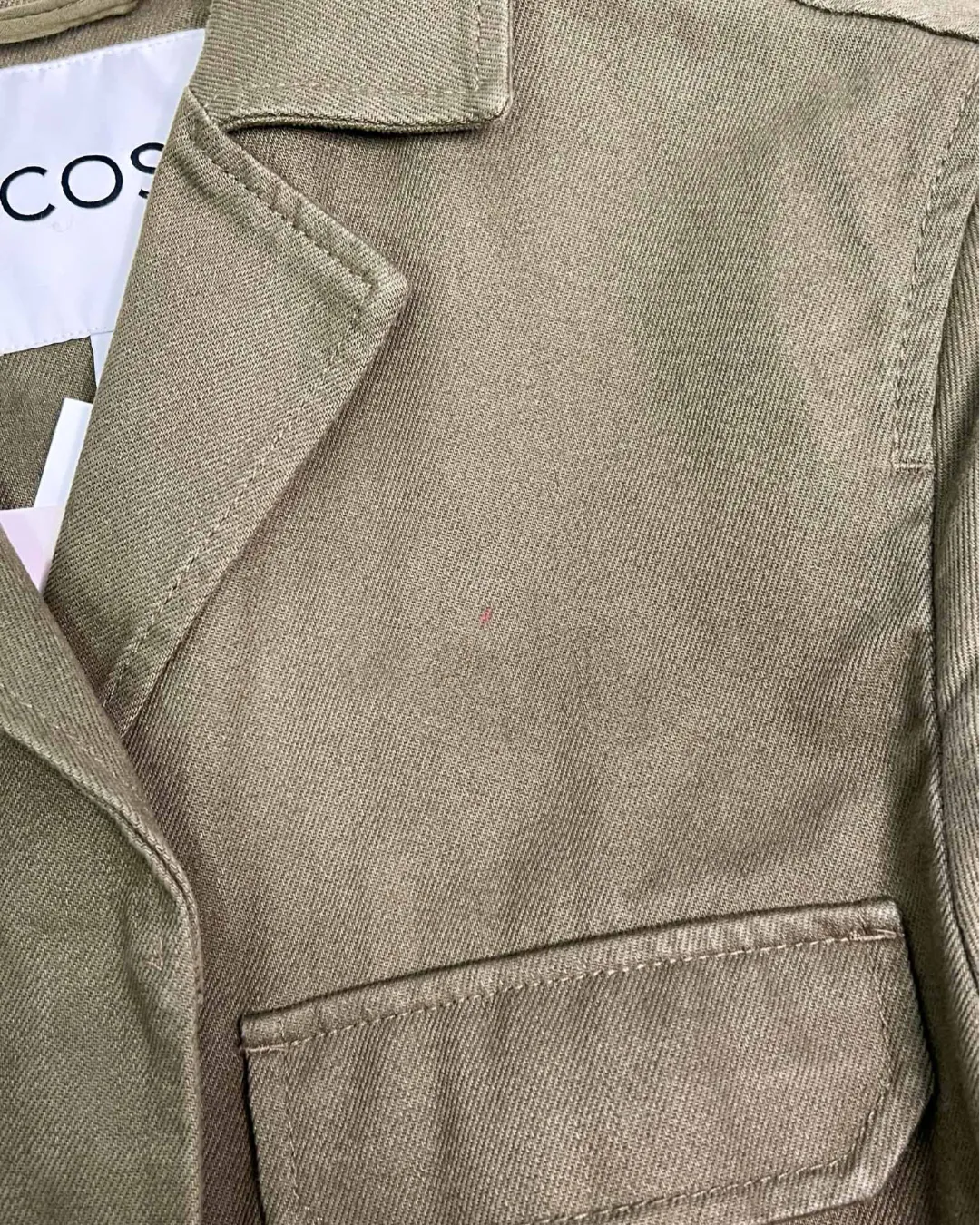 Size S - COS Khaki Twill Utility Jacket