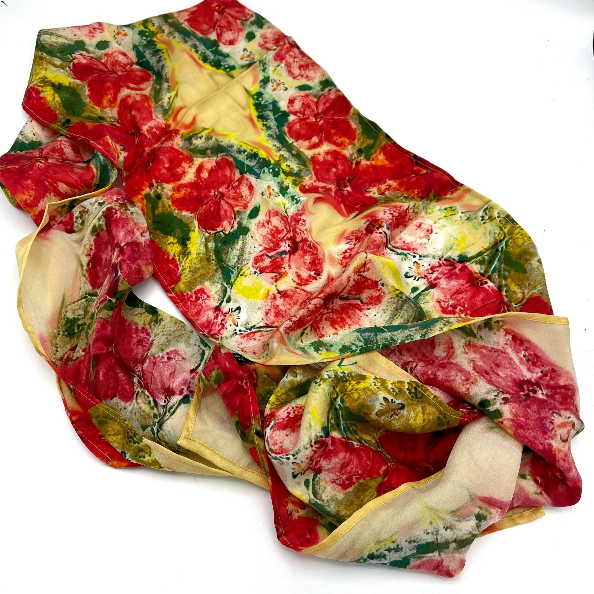 Step Into Pollination Silk Scarf