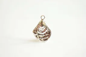 Sterling Silver Wholesale Oyster Charm, Seashell Charm, Shell Charm, Oyster Charm, Beach Charm, Clam Shell, Shell Charm, Mussel Shell, Ocean, 373