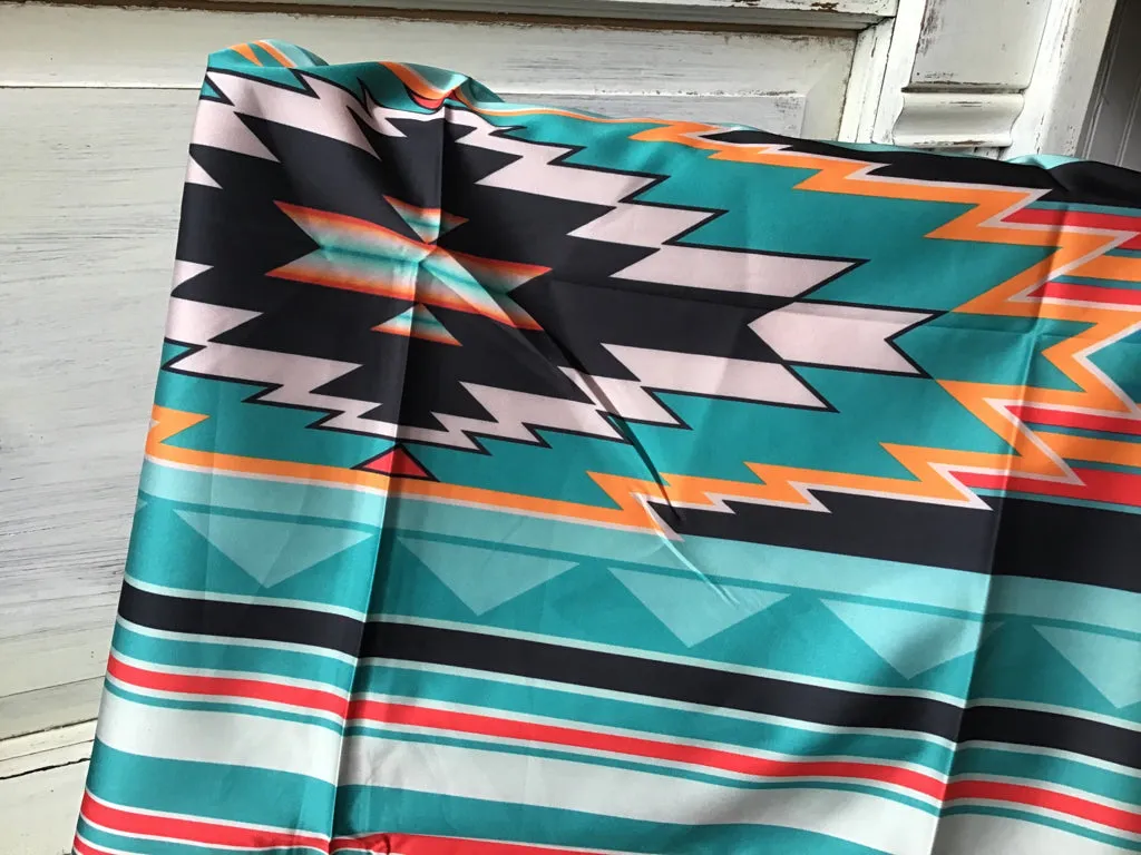 Sunset Stripe Aztec Wildrag Dress Scarf