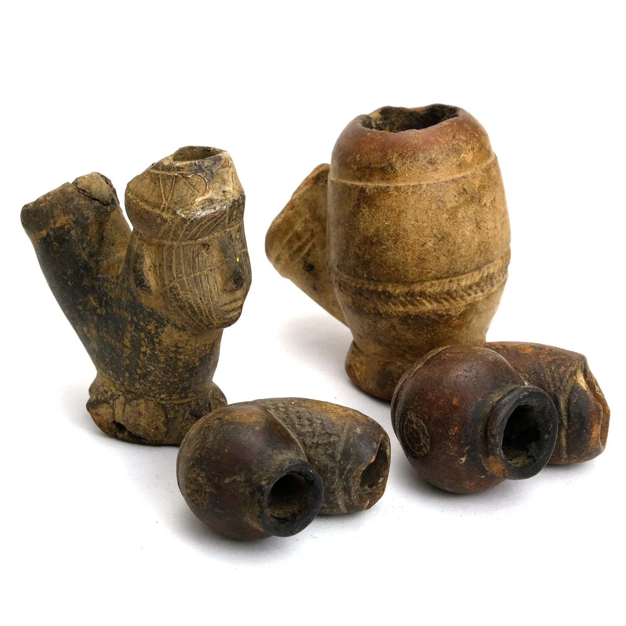 Terracotta Pipe Bowls from Nigeria Group