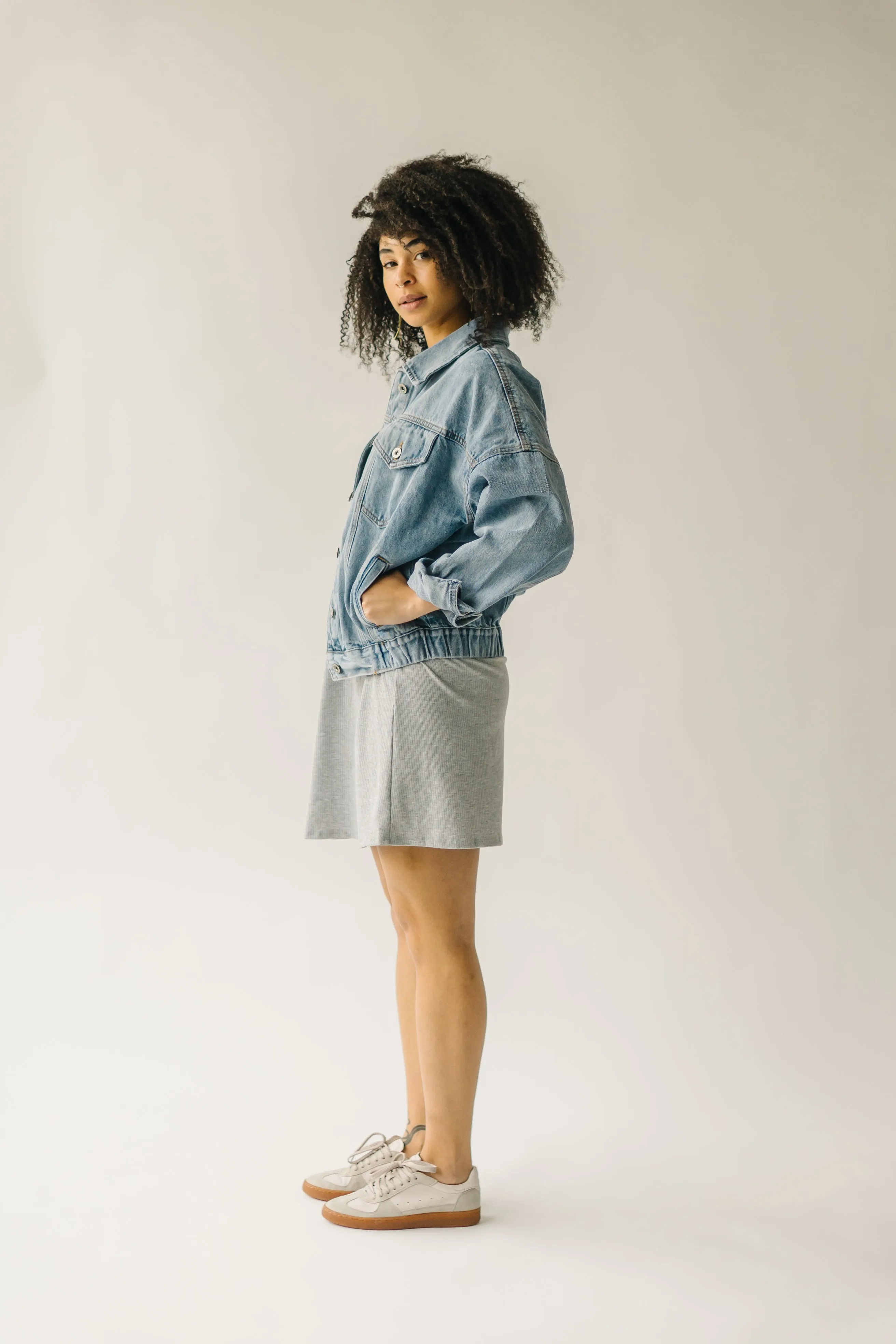 The Tessler Washed Jacket in Denim Blue