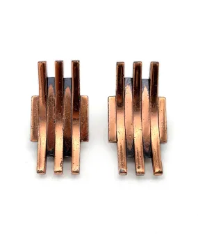 【USA輸入】ヴィンテージ RENOIR コッパー イヤリング/Vintage RENOIR Copper Clip On Earrings