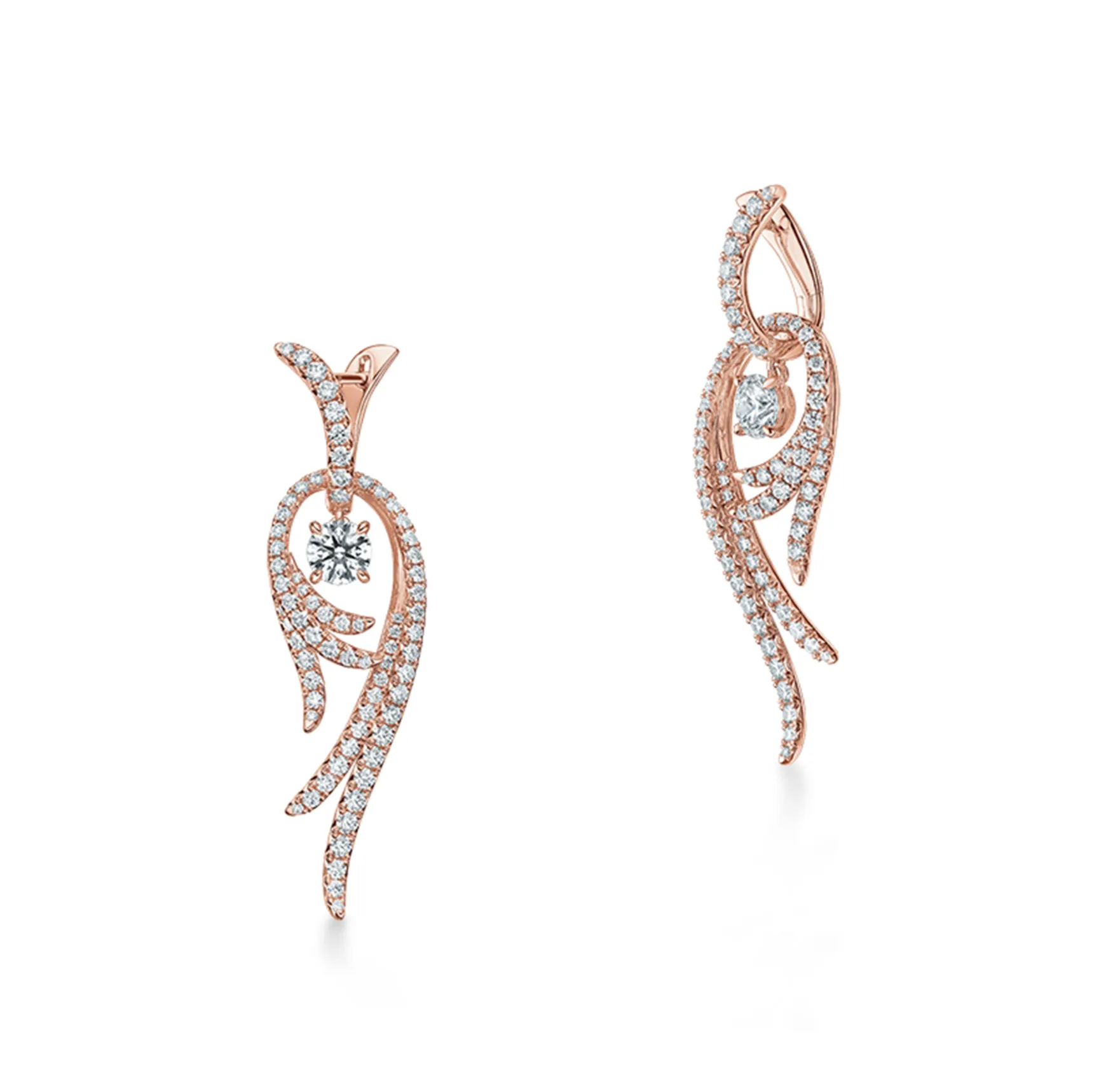 Vela Twisted Drop Earrings (small)