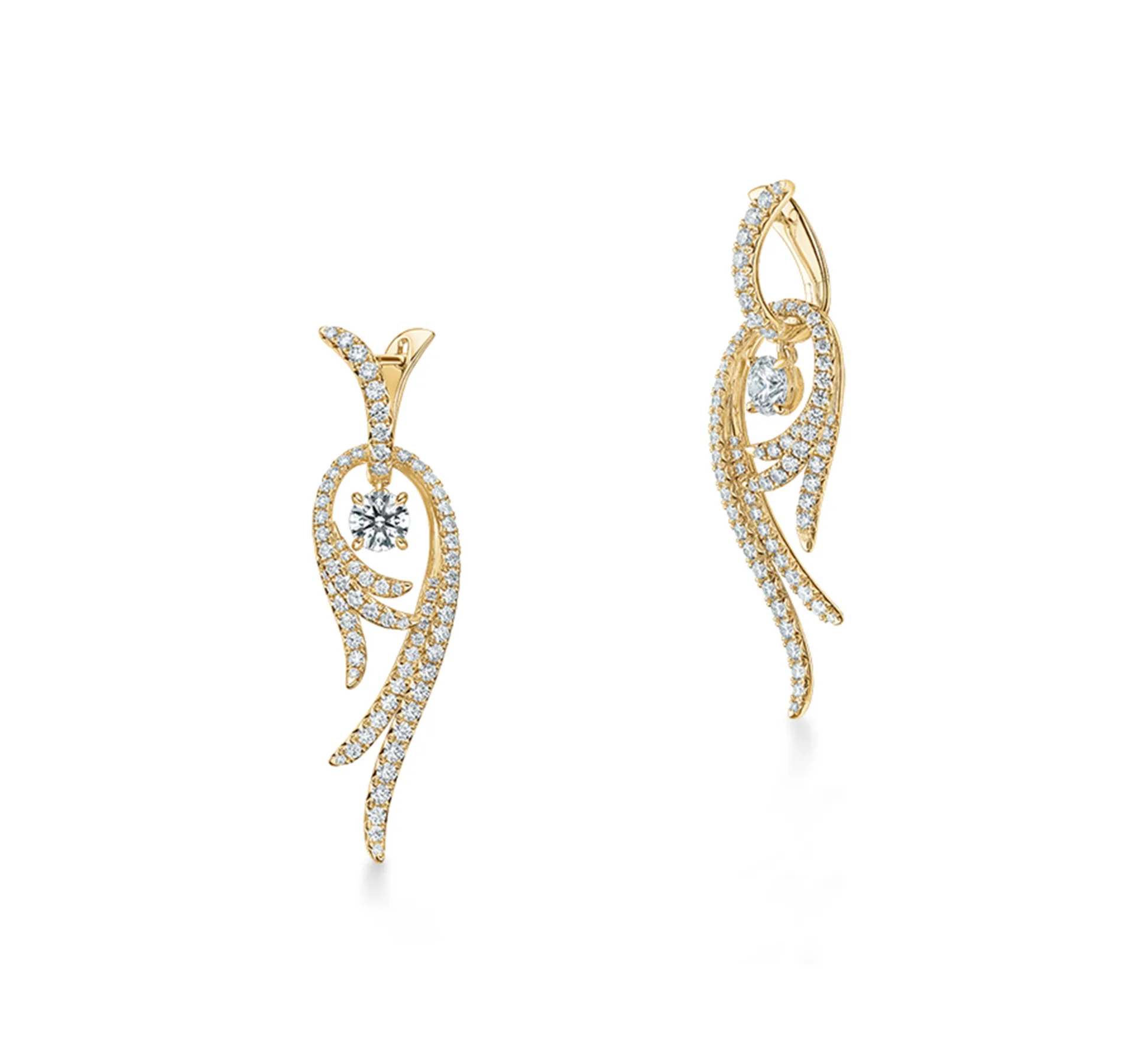 Vela Twisted Drop Earrings (small)