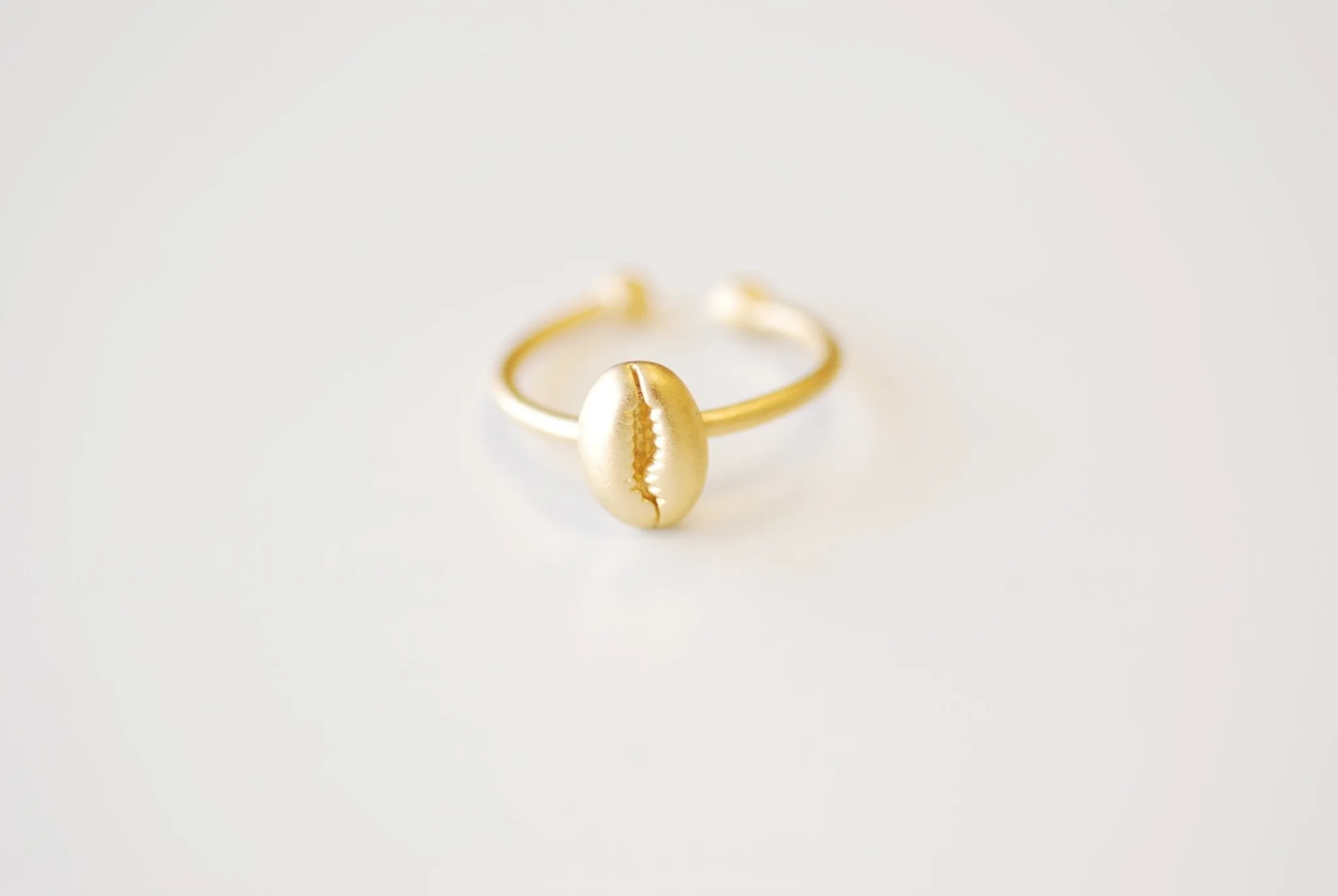 Wholesale Cowrie Shell Ring - Choose 925 Sterling Silver - Gold - Rose Gold - adjustable cowry shell ring, Shell Ring, Gold Ring, Beach Jewelry, 504