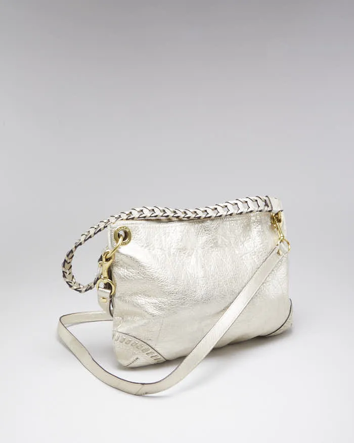 Woman's Coash Champagne Leather Handbag