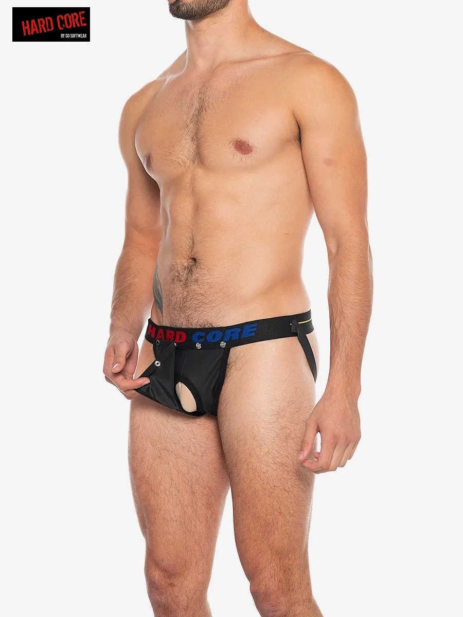 X Pleather Jockstrap w/Cod Piece