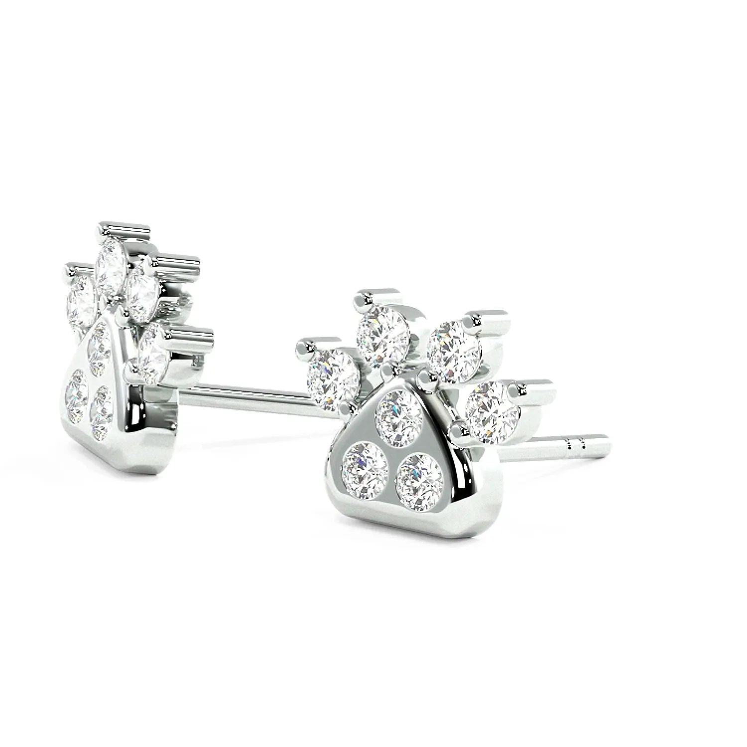 Zampa Earrings Lab Diamond